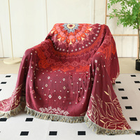 Couverture décorative légère et douce en coton 100 %, style minimaliste, épaisse, pour la maison, vente en gros