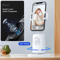 Trépied stabilisateur de téléphone intelligent avec suivi automatique du visage, rotation à 360°, suivi AI, vidéo, vlog, direct, stabilisateur de cardan pour téléphone