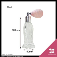 Atomiseur de parfum en verre carré 20ml/100ml, pulvérisateur de poudre de parfum, estampage à chaud, modèle LPB030_Ko Well Lord Inc., couleur personnalisée