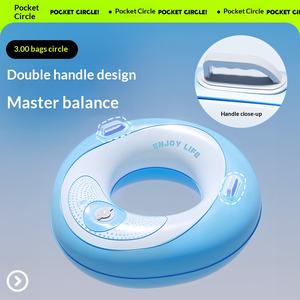 <span class=keywords><strong>Bouée</strong></span> de natation gonflable portable en PVC, protection environnementale, épaisse, double couche, en forme d'œuf, pour adultes - Product Image 3