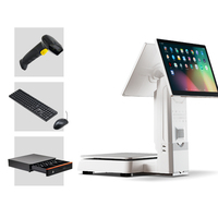 Кассовый аппарат Jinshijie с двумя экранами, Windows, сенсорным экраном, Wi-Fi 6, Bluetooth 5.2, технологией NFC (гарантия 1 год)