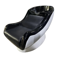 Promotion Populaire : Lit de lavage capillaire simple avec bac intégré et chaise pour salon de coiffure et barbier