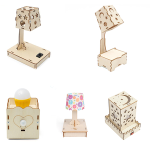 Dễ dàng vật lý khoa học thí nghiệm học tập đồ chơi DIY gỗ STEM thủ công lắp ráp đèn cho trẻ em - Product Image 1