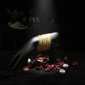 Bracelets en spirale en acier inoxydable plaqué or pour femmes, vente en gros, bijoux fantaisie en forme <span class=keywords><strong>de</strong></span> cordes <span class=keywords><strong>de</strong></span> <span class=keywords><strong>guitare</strong></span> - Product Image 6