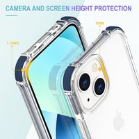 Coque de téléphone universelle de luxe, étanche, antichoc, en TPU+PC+TPE, personnalisable OEM ODM, transparente, vente en gros