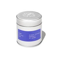 Boîte en métal bleue de qualité alimentaire de 60*68 mm, petite boîte en métal de qualité supérieure, vente en gros personnalisée, boîte à matcha de 30 g