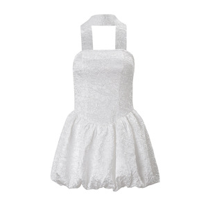 <span class=keywords><strong>Vestido</strong></span> de <span class=keywords><strong>fiesta</strong></span> sexy de primavera para mujer, nuevo estilo francés, con lazo en la cintura, falda corta abullonada, <span class=keywords><strong>ajustado</strong></span> y elegante. - Product Image 6