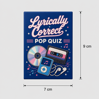 Jeu de cartes de quiz musical pour 2 joueurs avec lumières clignotantes - POP QUIZ Boîte en carton pour fête