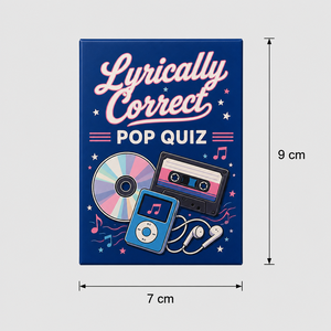 Juego de Cartas de Preguntas sobre Música ZS-PC0175 de Diseño Original, Juego de Cartas de Preguntas sobre Letras de Canciones POP, Caja de Juego de Cartas para Fiestas - Product Image 3