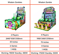 Service OEM d'usine : Équipement de divertissement intérieur, Machine de jeu d'arcade à monnayeur Plants Vs Zombies, Jeu de tir à l'eau, Version anglaise