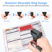 Mini-scanner de codes-barres 2D Bluetooth JR-Z01D avec interface USB et capteur CIS pour la vérification des stocks en entrepôt