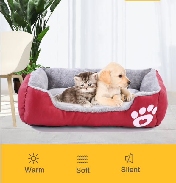 Wholesale Customize Soft Comfortable Breathable Dog Sofa Bed Dog Nest Large Accessories Rectangle Pet Bed For Dog Cat
