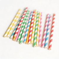 Pailles en papier kraft biodégradables personnalisables écologiques pour bubble tea
