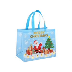Hot Bán Tùy Chỉnh Santa Mô Hình Giáng Sinh Không Dệt Nhiều Lớp Tote Túi Quà Tặng Đóng Gói Túi Cho Mua Sắm - Product Image 5
