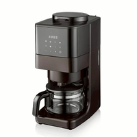 Machine à café à filtre tout-en-un Grind Brew avec panneau de commande tactile, programmable, moulin intégré, en acier inoxydable
