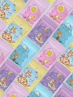 Sacs d'emballage personnalisés pour collations à motifs de dessins animés mignons - Sacs refermables de qualité alimentaire avec fermeture éclair pour bonbons et biscuits - Petits sacs cadeaux étanches et scellés