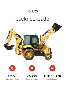 BHL75 7650 kg 1.0 M3 Digger Price Best Compact <b>Tractor</b> <b>Backhoe</b> - Product Image 2