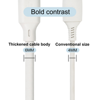 Câbles de charge rapide et de données USB Type-C vers Micro USB 6.0 DT 120W 6A pour iPhone 6/7/X/12/13/14/15 et ordinateur (cuivre pur)