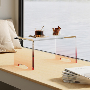 Đồ Nội Thất Bằng <span class=keywords><strong>Acrylic</strong></span> Trong Suốt Chất Lượng Cao Tùy Chỉnh Bàn Cà Phê Cầu Vồng Màu Gradient Để Bàn Máy Tính Phòng Ngủ - Product Image 4