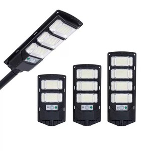 Nouvelle lampe solaire <span class=keywords><strong>LED</strong></span> extérieure IP66 à détection de mouvement, tout-en-un, <span class=keywords><strong>pour</strong></span> cour et jardin, <span class=keywords><strong>lampadaire</strong></span> haute puissance <span class=keywords><strong>pour</strong></span> usage domestique - Product Image 1
