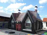Tente de réception gonflable en PVC pour événements, avec garantie d'un an, bars mobiles pour événements en plein air