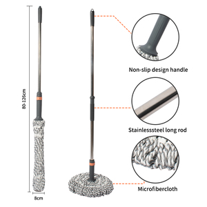 Vadrouille torsadée en microfibre de haute qualité avec manche long pour le nettoyage à domicile vadrouille auto-torsadée pour le nettoyage des sols mains libres - Product Image 4