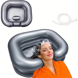 <span class=keywords><strong>Bac</strong></span> à <span class=keywords><strong>shampoing</strong></span> portable, plateau <span class=keywords><strong>gonflable</strong></span> pour le lavage des cheveux en position assise ou allongée au lit - Product Image 2