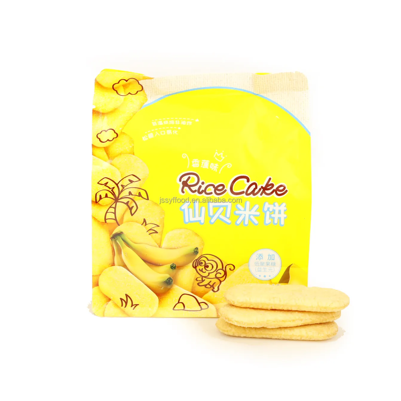 Snack food manufacturers wholesale health casual snacks delicious crisp rice biscuits non fried