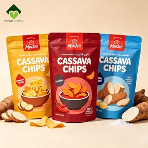 Bolsa de Embalaje Personalizada de Papel de Aluminio de Grado Alimenticio con Cierre para Patatas Fritas, Snacks, <span class=keywords><strong>Palomitas</strong></span> y Frutos Secos - Product Image 2