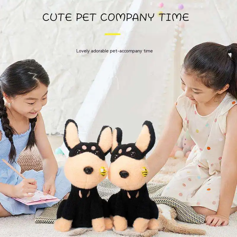 Konuşan interaktif oyuncak tatatchi köpek peluş oyuncak şarkı kayıt pil pet oyuncak köpek çocuk hediye