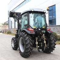 Tracteur agricole BITSMANN ATK504 50HP 4WD avec chargeur frontal, moteur certifié COC, boîte de vitesses, composants principaux