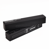Factory Wholesale Custom Brand logo Black Cardboard Lamination Customize Print Folding Curling Iron Tool Boxes Packaging