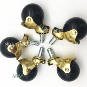 Ruedas Esféricas de Polipropileno Doradas de 2 Pulgadas Junyuewei, Giratorias, para Sillas de Oficina, Sofás y Muebles, Duraderas, de 50 mm de Diámetro - Product Image 1