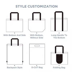 Sac à provisions chic et tendance en polyester, résistant à l'eau, léger, pliable et réutilisable, avec motif de dessin animé - Product Image 5