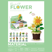 Plantes succulentes éternelles en pot, jouet DIY en plastique ABS, pour 14 ans et plus, animaux à assembler, nature, 7-9 ans