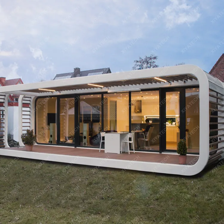 Casa prefabbricata mobile economica del contenitore della cabina dell'hotel della capsula prefabbricata di XIYATECH