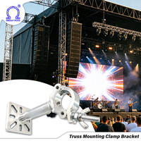 Soporte de Montaje para Truss con Abrazadera Ajustable de Media Unión y Base Multiorificio para Montaje en Techo y Pared para Empresas de Alquiler de Equipos AV