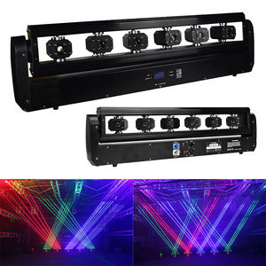 6x500MW RGB Laser Projecteur Tête Mobile Lumières Bar 6 Yeux DMX Contrôle pour DJ <span class=keywords><strong>Disco</strong></span> Scène De Fête De Mariage - Product Image 1