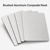 Panneau ACP brossé 4 mm 5 mm 6 mm résistant aux rayures pour devanture de magasin