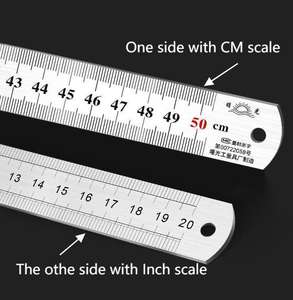 Edelstahl-Maßband des Schülers 15/20/30/50/60/100/150cm Gerades Lineal Metall material - Product Image 3