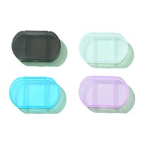 Mini boîte à médicaments moderne et simple à 3 compartiments, portable, pour transporter trois repas par jour, boîte de rangement pour pilules en plastique transparent, marque OEM