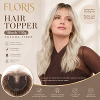 Prothèse capillaire naturelle invisible Julianna en fibre synthétique Futura, avec fermeture frontale en dentelle et frange pour femme