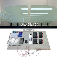 Película de Vidrio Inteligente Conmutable Autoadhesiva de Lujo PDLC-D de 0.45 mm, Película PDLC de Calidad 3M con Protección UV para Ventanas de Automóviles, Sistema de 12 V, 5 Años de Garantía