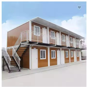 2-5 Bedrooms 20ft Two Layer Detachable Steel Container <b>House</b> with Sandwich Panel Fireproof for Office Use - Product Image 2