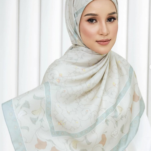 ผ้าโพกหัวสไตล์มุสลิมสำหรับผู้หญิงชาวมาเลเซียผ้าโพกหัวผ้าฝ้ายเนื้อนุ่มพิมพ์ลายดิจิตอลผ้าฮิญาบผ้าพันคอชาติพันธุ์ระบายอากาศได้ดีมีสไตล์สำหรับเด็กผู้หญิง - Product Image 1
