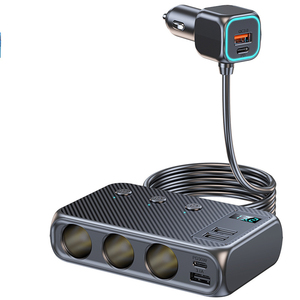 Nhanh chóng phí 3.0 Thuốc lá nhẹ hơn <span class=keywords><strong>Adapter</strong></span> 12V/24V xe sạc 2 pd30w cổng 3 ổ cắm xe Thuốc lá nhẹ hơn Splitter sạc - Product Image 1