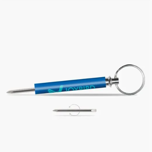 Destornillador de Bolsillo Reversible Personalizado con Etiqueta para Llaves, Destornillador Phillips y de Cabeza Plana, Herramienta Portátil EDC - Product Image 2