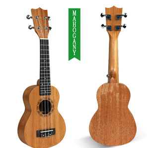 Ukulele soprano en acajou de 21, 23 et 26 pouces, 15 frettes, sapele, palissandre, 4 cordes, guitare hawaïenne, instruments de musique - Product Image 1