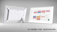 Afficheur mural numérique intelligent de 15,6 pouces avec écran tactile, système Android, synchronisation avec le calendrier Google
