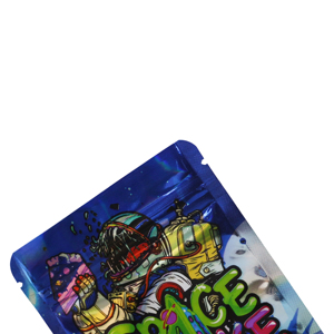 Sachets Doypack Mylar Anti-Odeur SPACE CAKE avec Logo Personnalisé, en Feuille d'<span class=keywords><strong>Aluminium</strong></span> de Qualité <span class=keywords><strong>Alimentaire</strong></span>, <span class=keywords><strong>Emballage</strong></span> Ziplock Recyclable, ISO9001 - Product Image 5